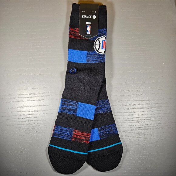Stance NBA Los Angeles Clippers Cryptic Casual Crew Socks Men's Size Large 9-13 - Picture 1 of 5